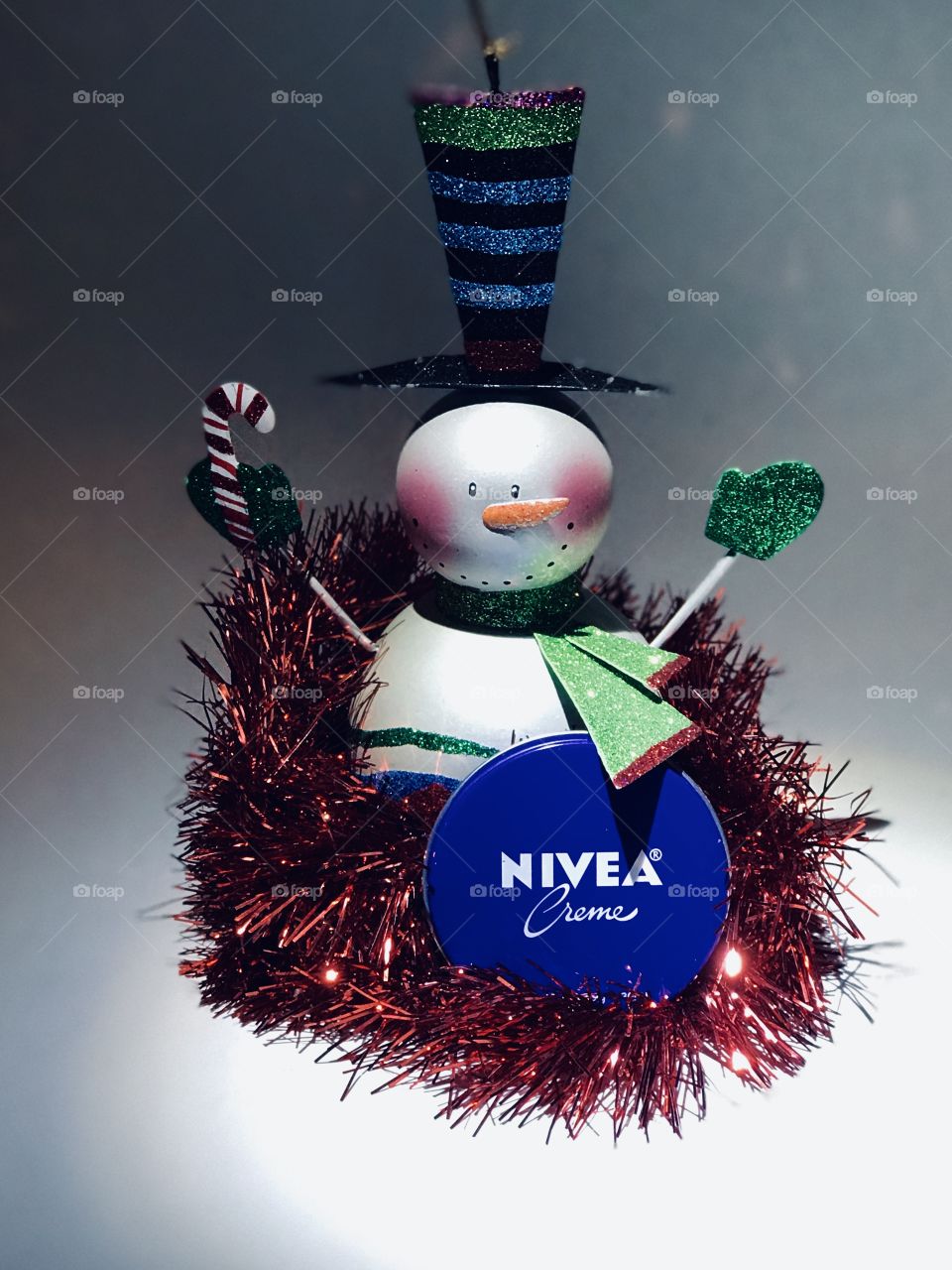 Nivea with snow man 