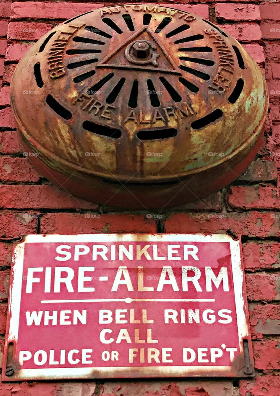 Grinnell Auto Sprinkler System from early 20th century