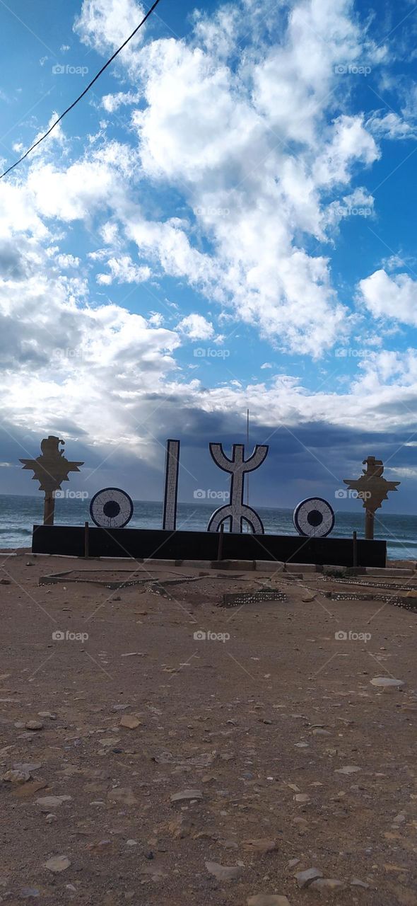 traditionnel statue of anza in agadir