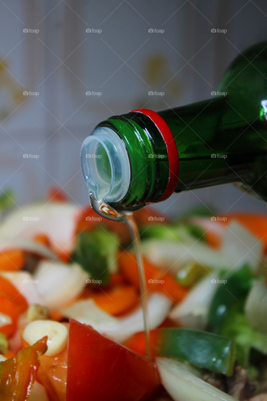 cooking healthy food