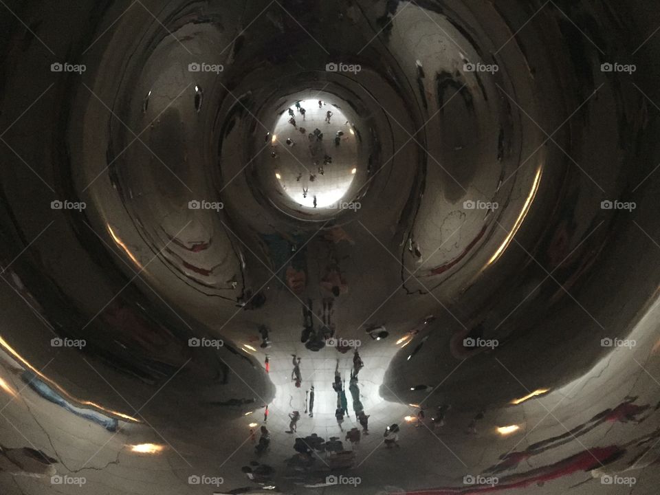 Bean-ception. Chicago. cloud Gate. 2015