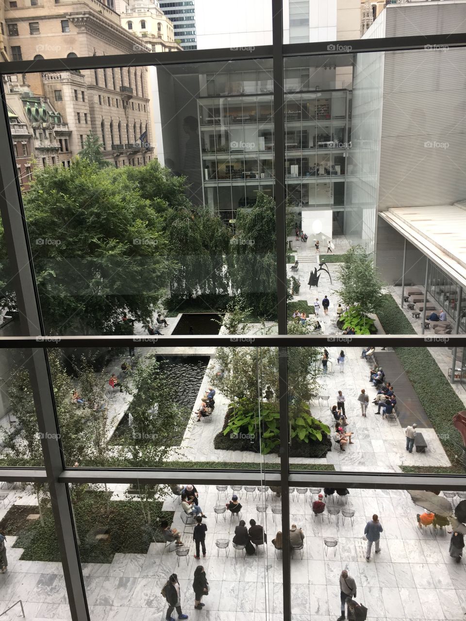 The outside of the MoMA 