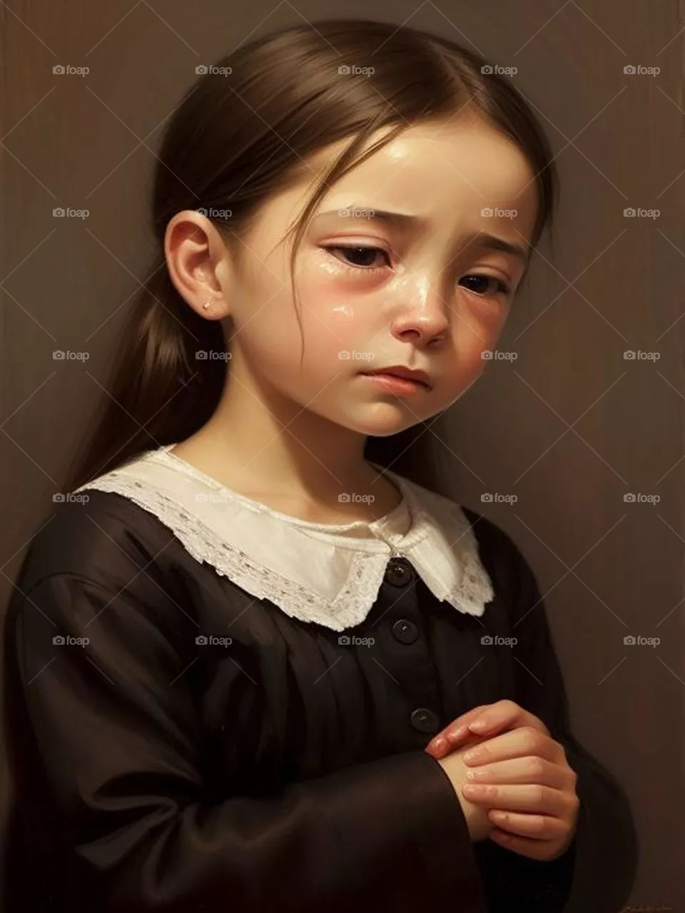 Baby girl crying