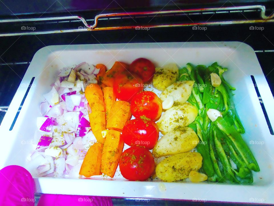 Healthy Colourful Vegetarian Meal