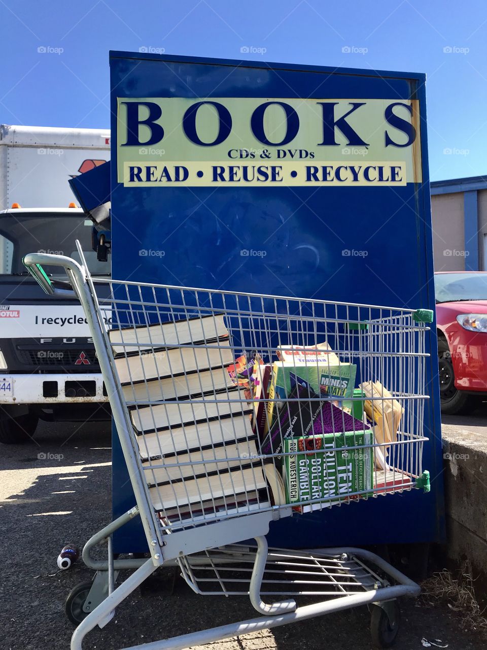 Recycle your books at this depot 