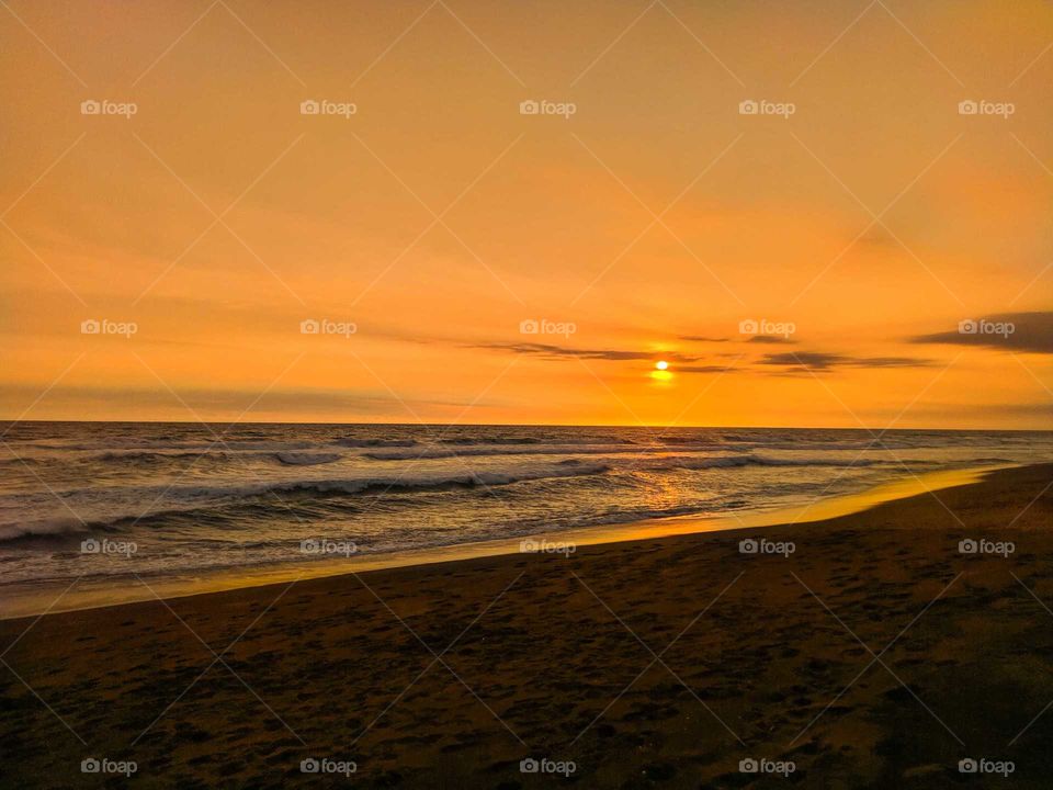 Sunset at Glagah beach