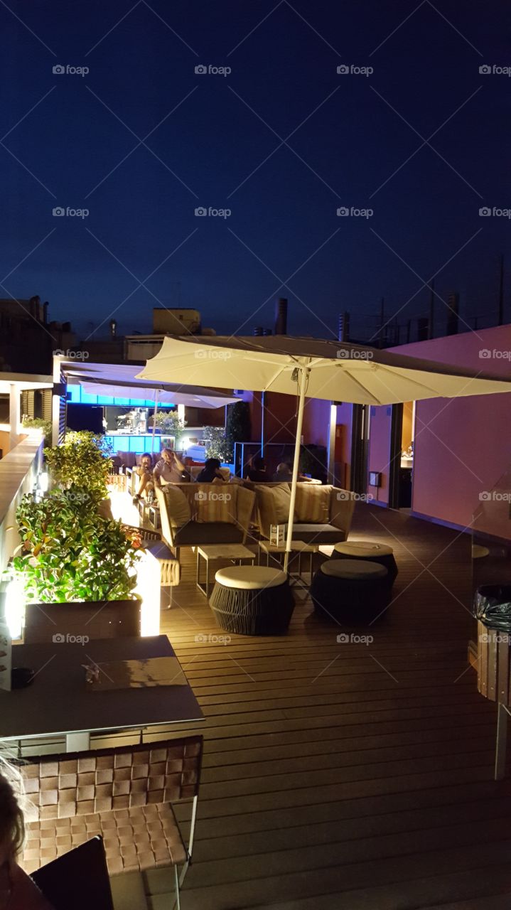 Barcelona Spain Rooftop