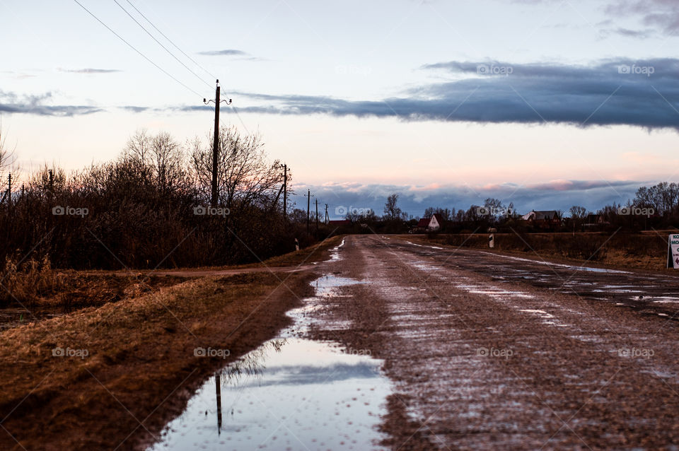 Road outside the city