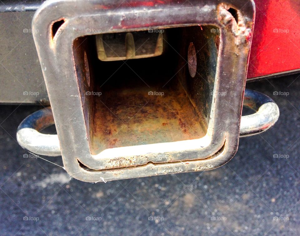 Rush Auto Exhaust Pipe Close up