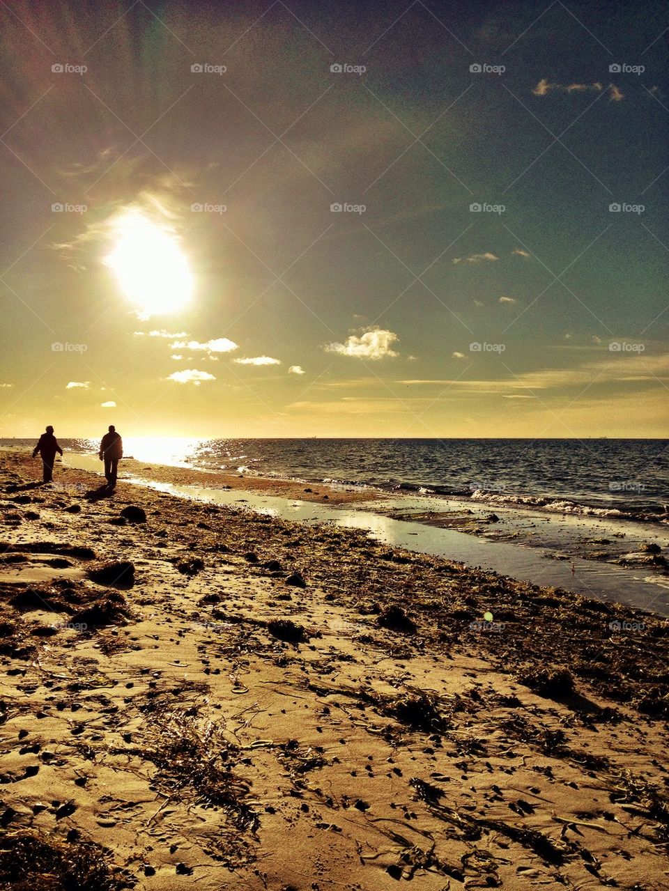 Walking the beach