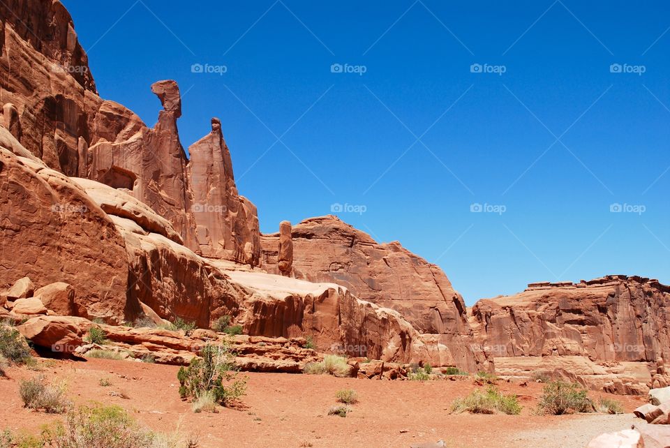 Rock formations at Arches National Park