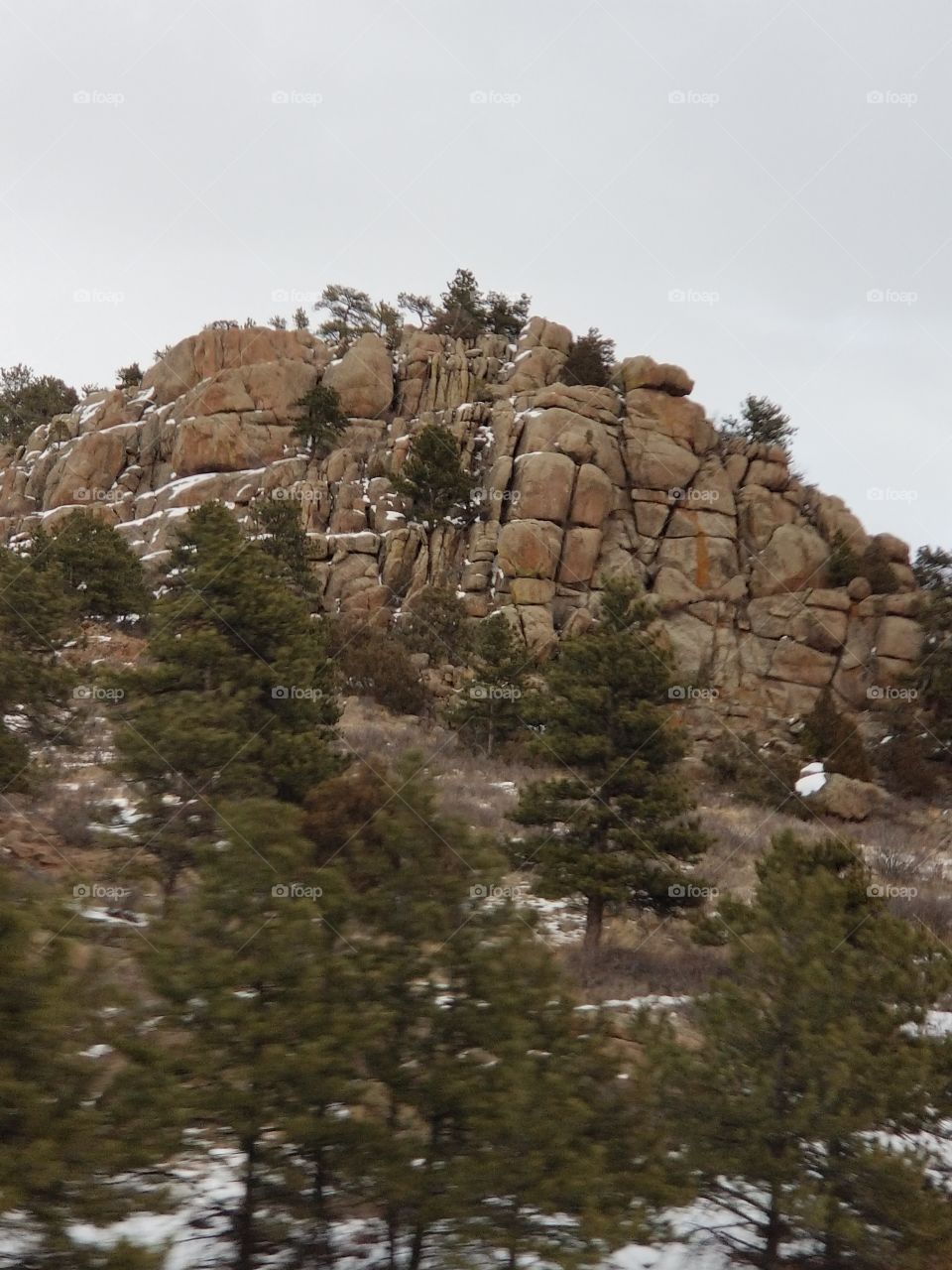 Rock formation in the Rocky Mountains