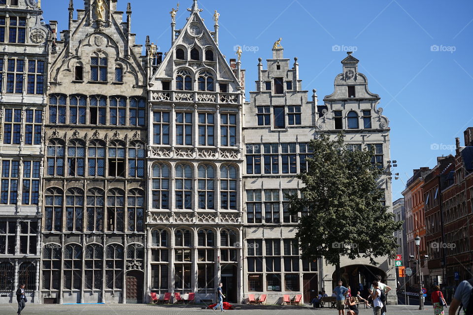 Old houses in Antwerp