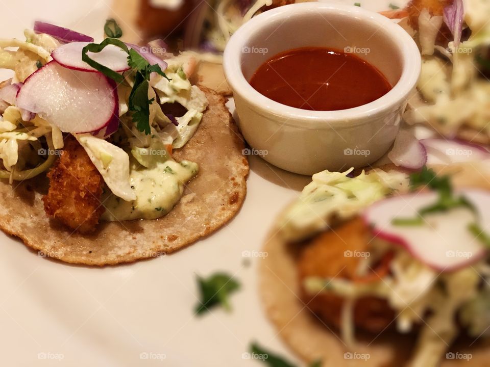 Food Photography, Spicy Chicken Mini Tacos 