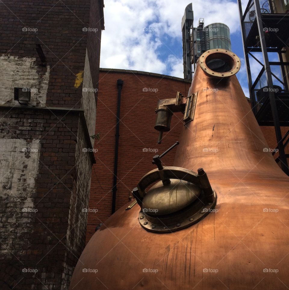 Distillery. The Old Jameson Distillery in Dublin, Ireland