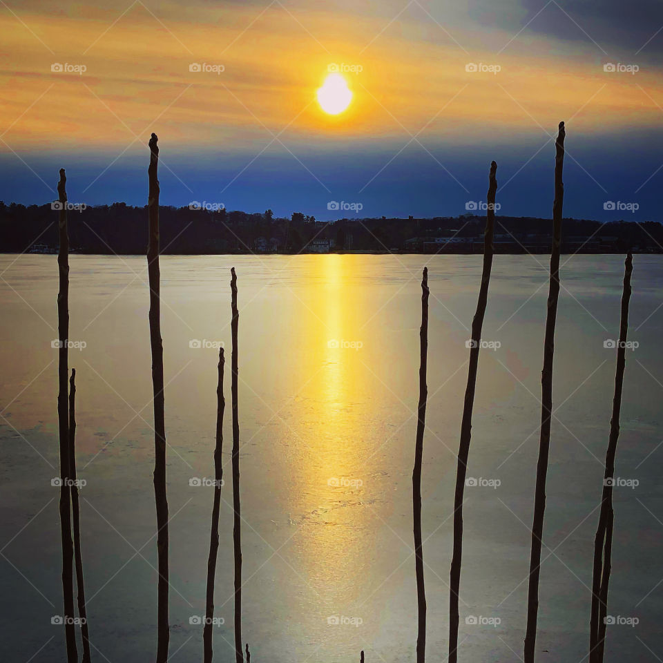 Sunset, Wakefield Lake