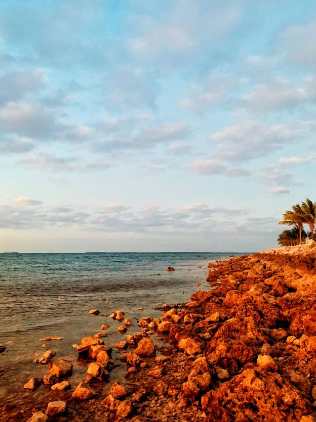SUNSET ON THE BEACH