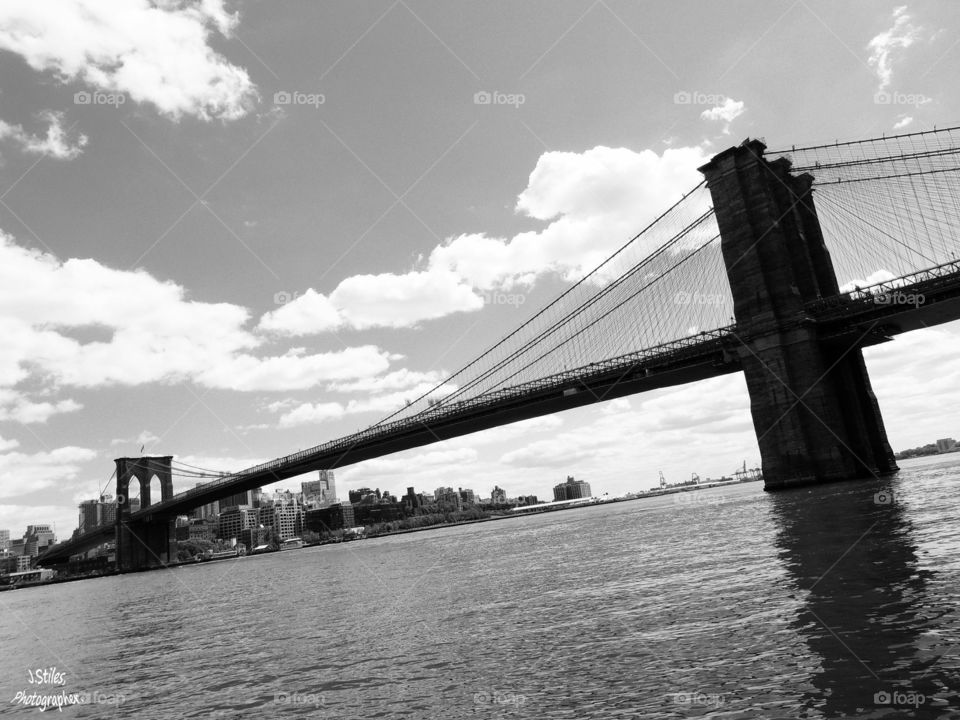 Brooklyn Bridge . The Brooklyn Bridge in May of 2015.