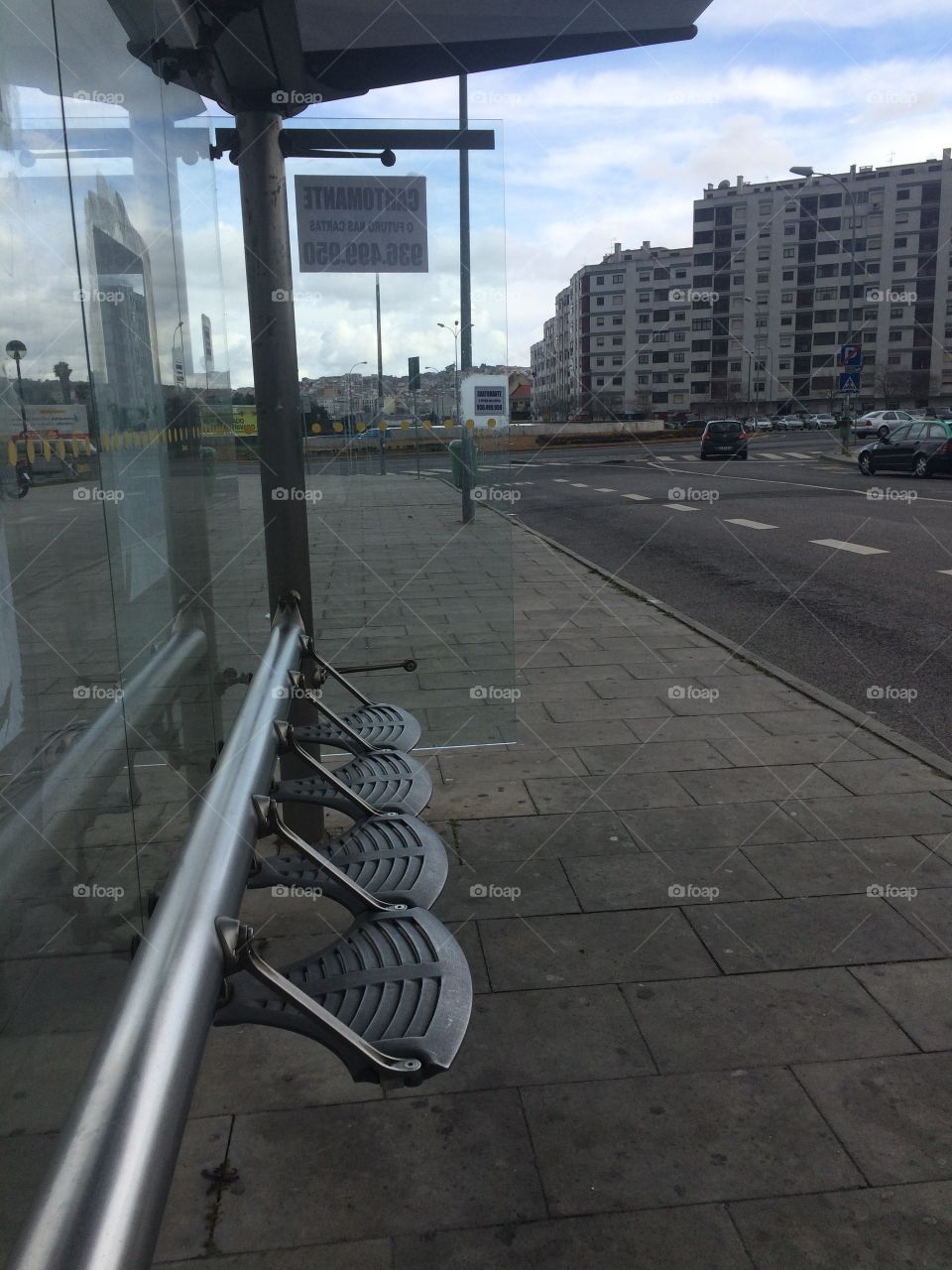 Bus 🚌 stop in Lisbon...