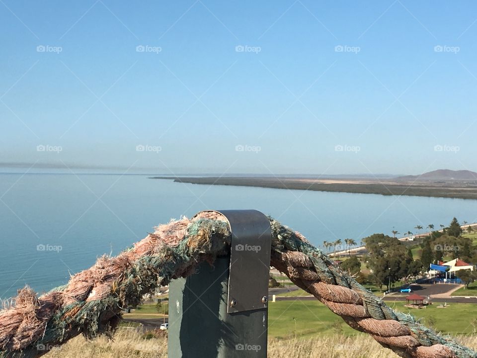 Harbour view from hill . Harbour view from hummock hill in Whyalla south Australia 