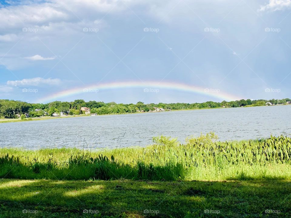 Rainbow over the lake  🌈