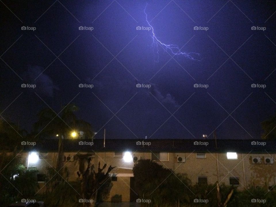 Electrical storm over Perth 