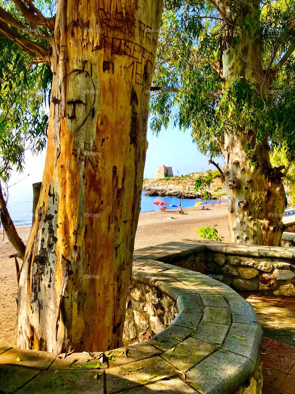 Malaga - scene from a beach