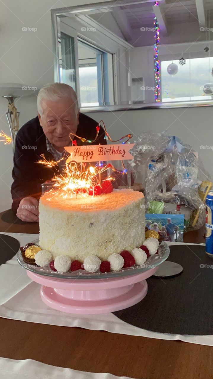 Opa Geburtstags, happy Birthday Torte 
