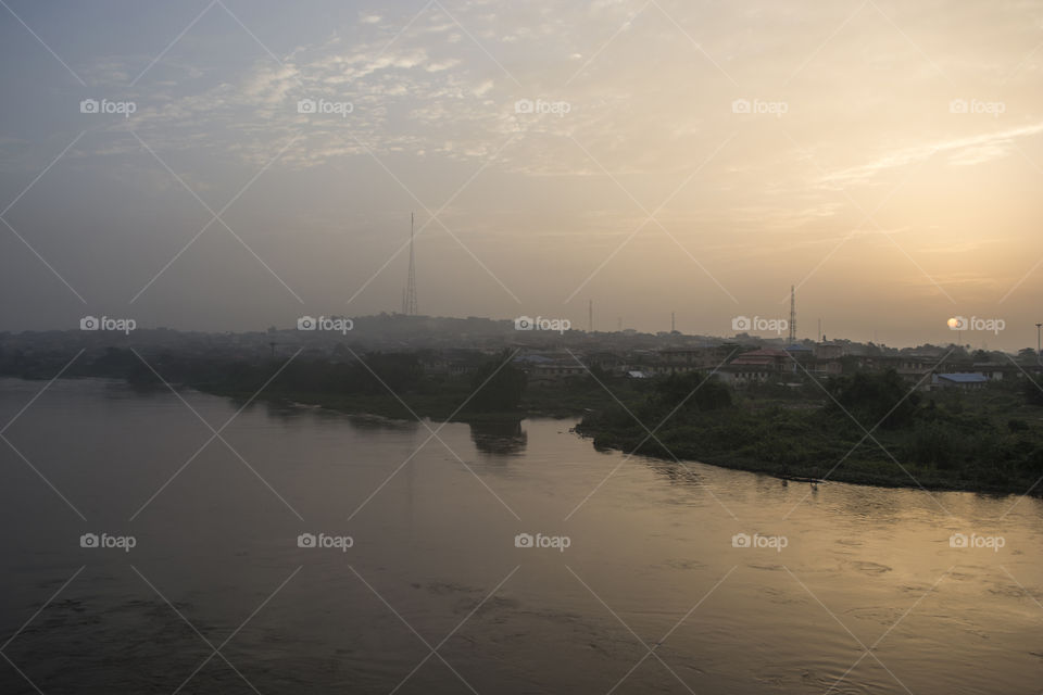 Sunrise on the Ogun river