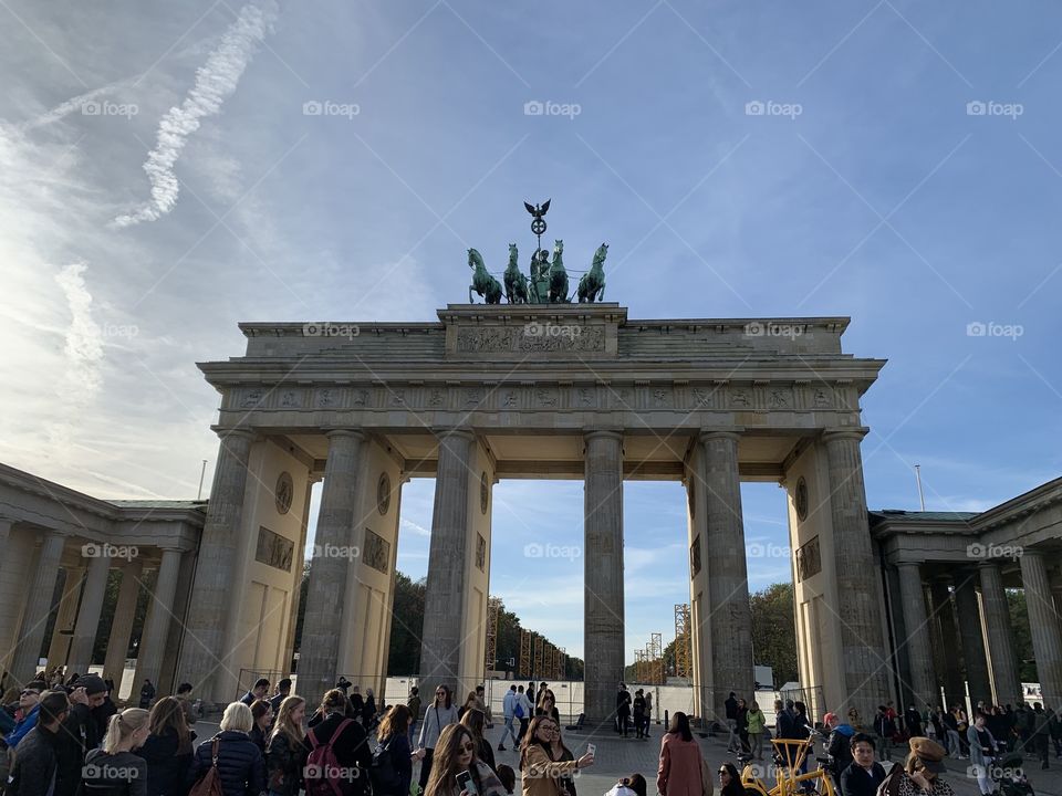 Looking up at The Berlin gate