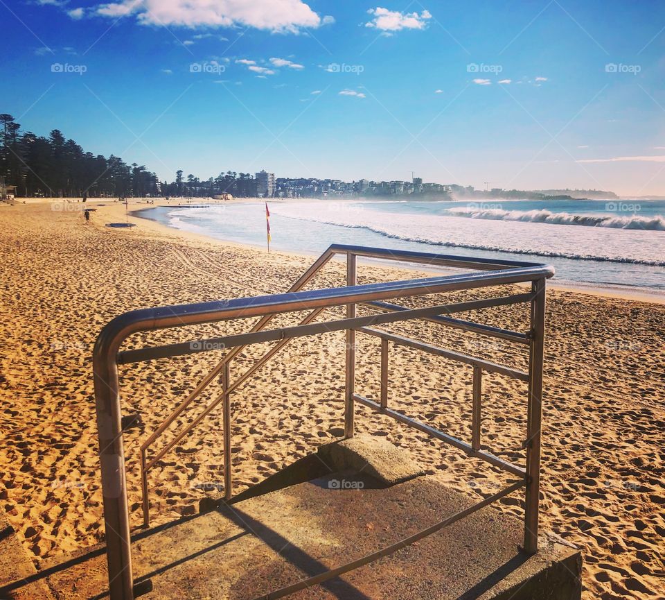 The stairs to the beach 