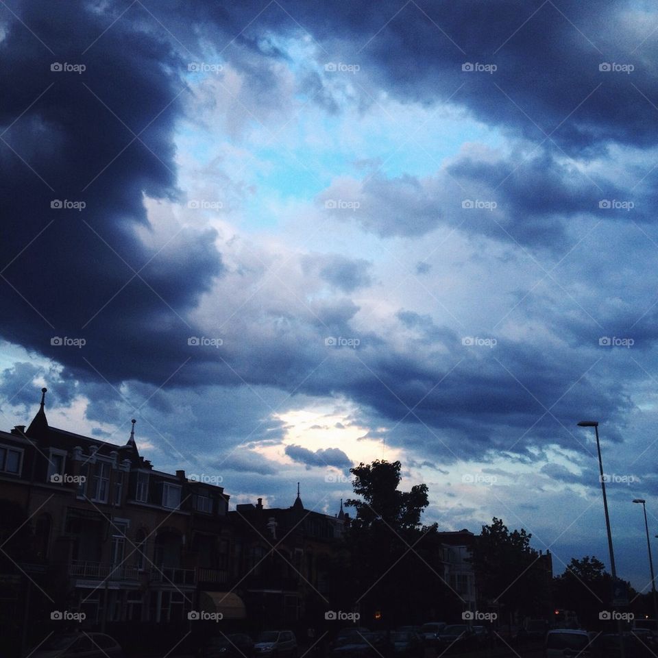 Clouds over the city