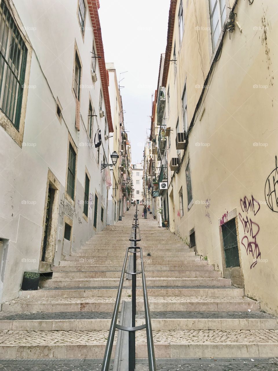 Stairway in Lisbon, Portugal