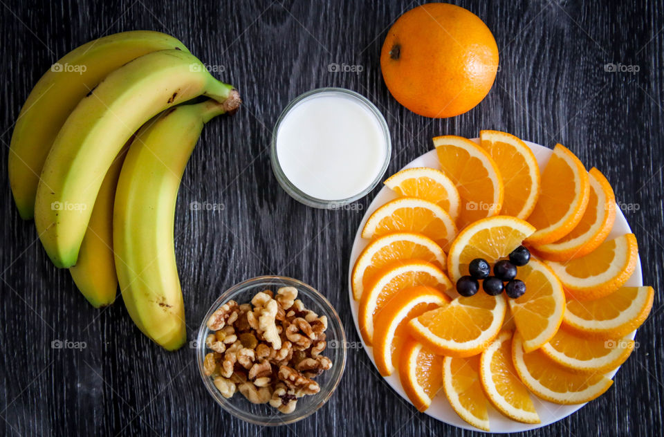 Healthy snacks ready to be eaten