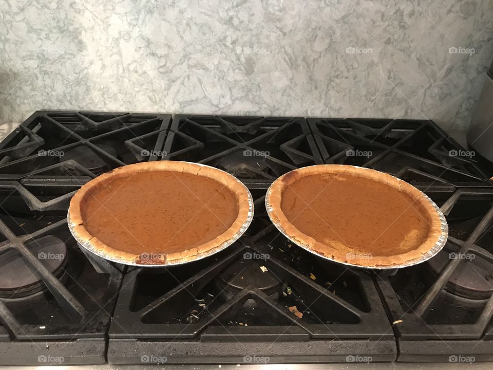 Homemade pumpkin pies