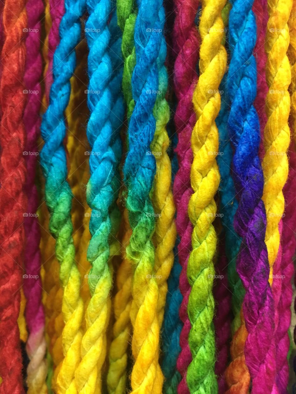 Rope, Motley, Yarn, Wool, Pattern