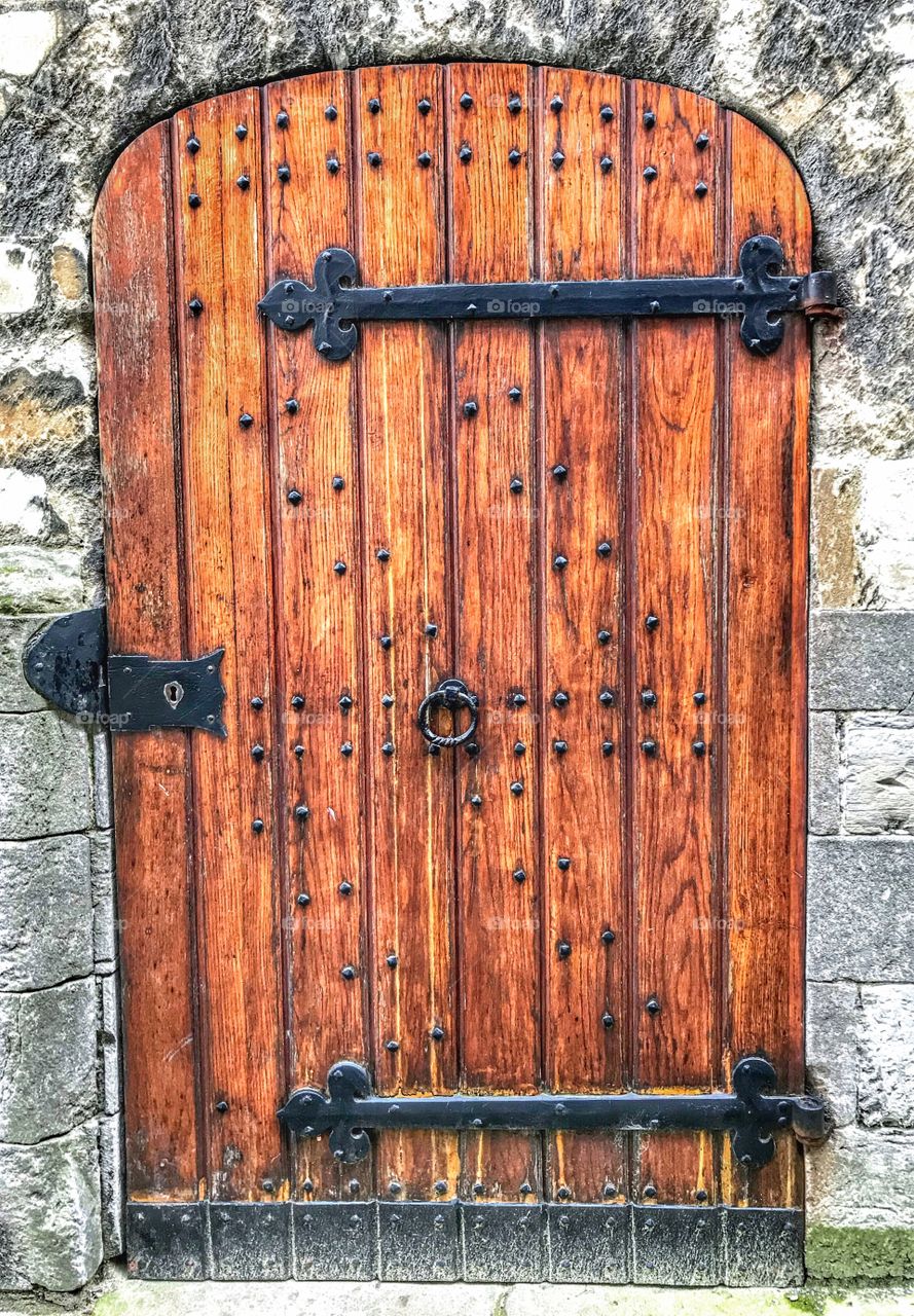 Old side door to Saint Bavo Cathedral - Ghent