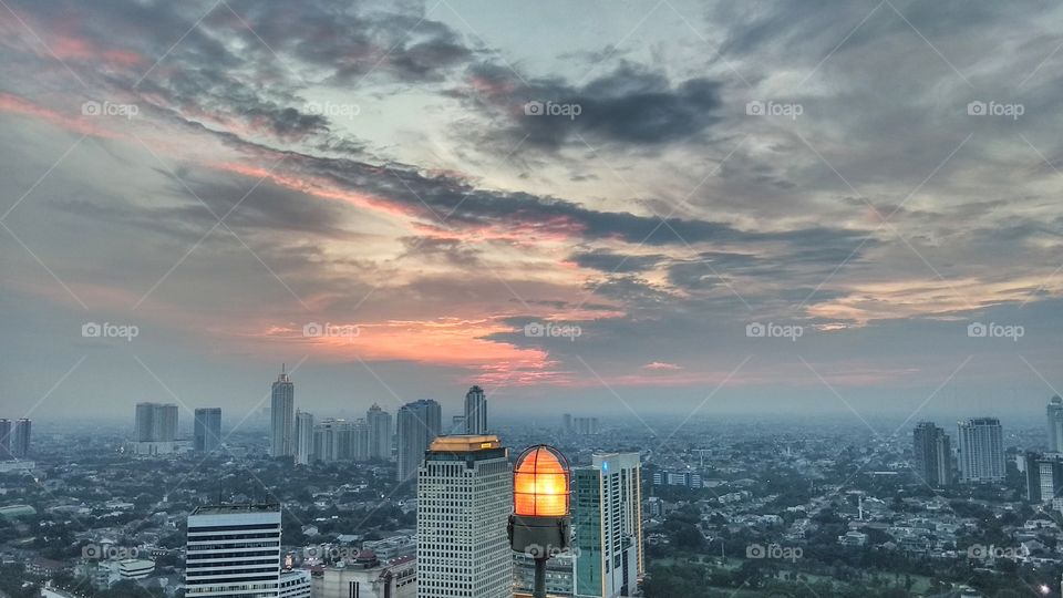 That afternoon on the roof of the building