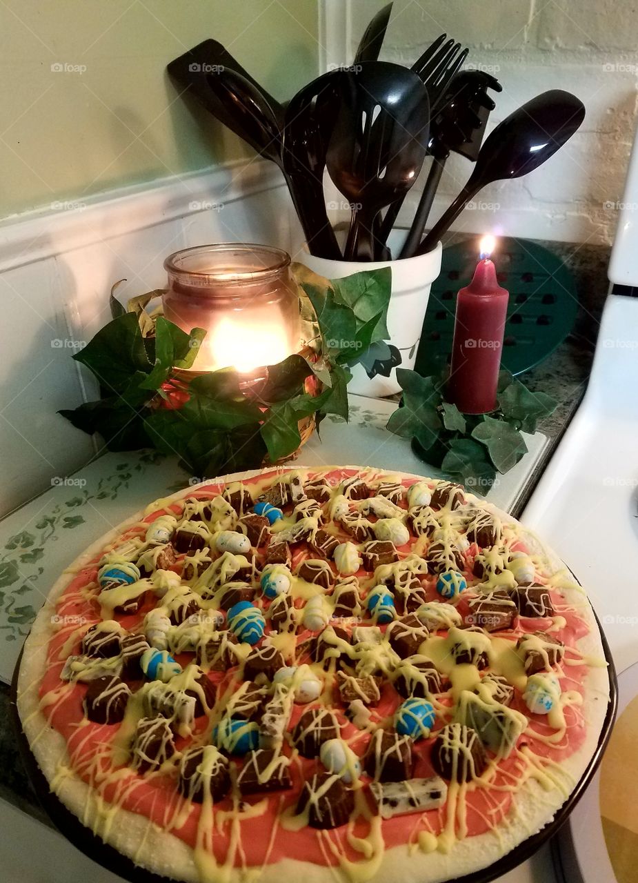 Easter Candy Pizza
