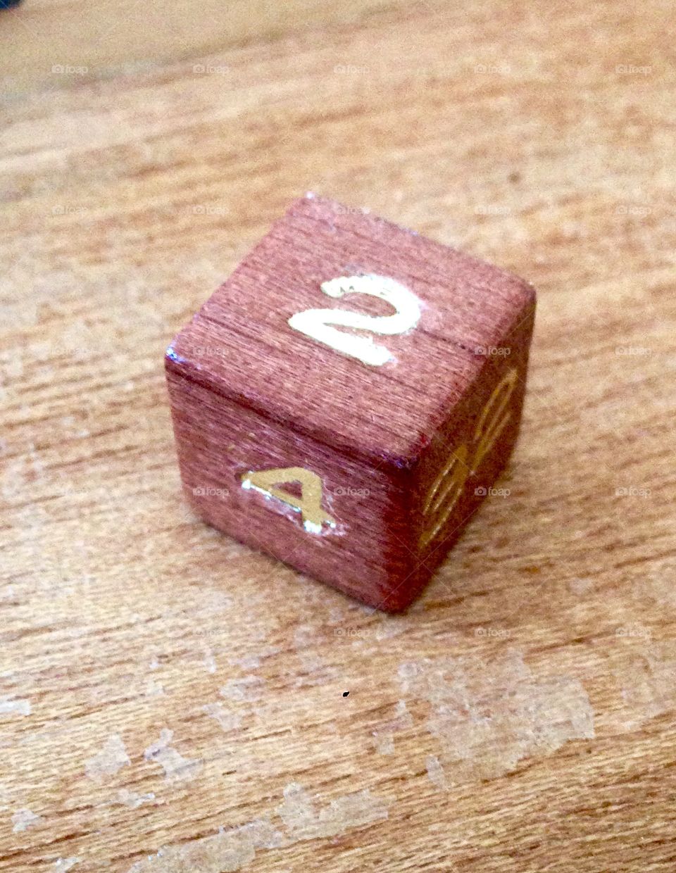 A Wooden dice