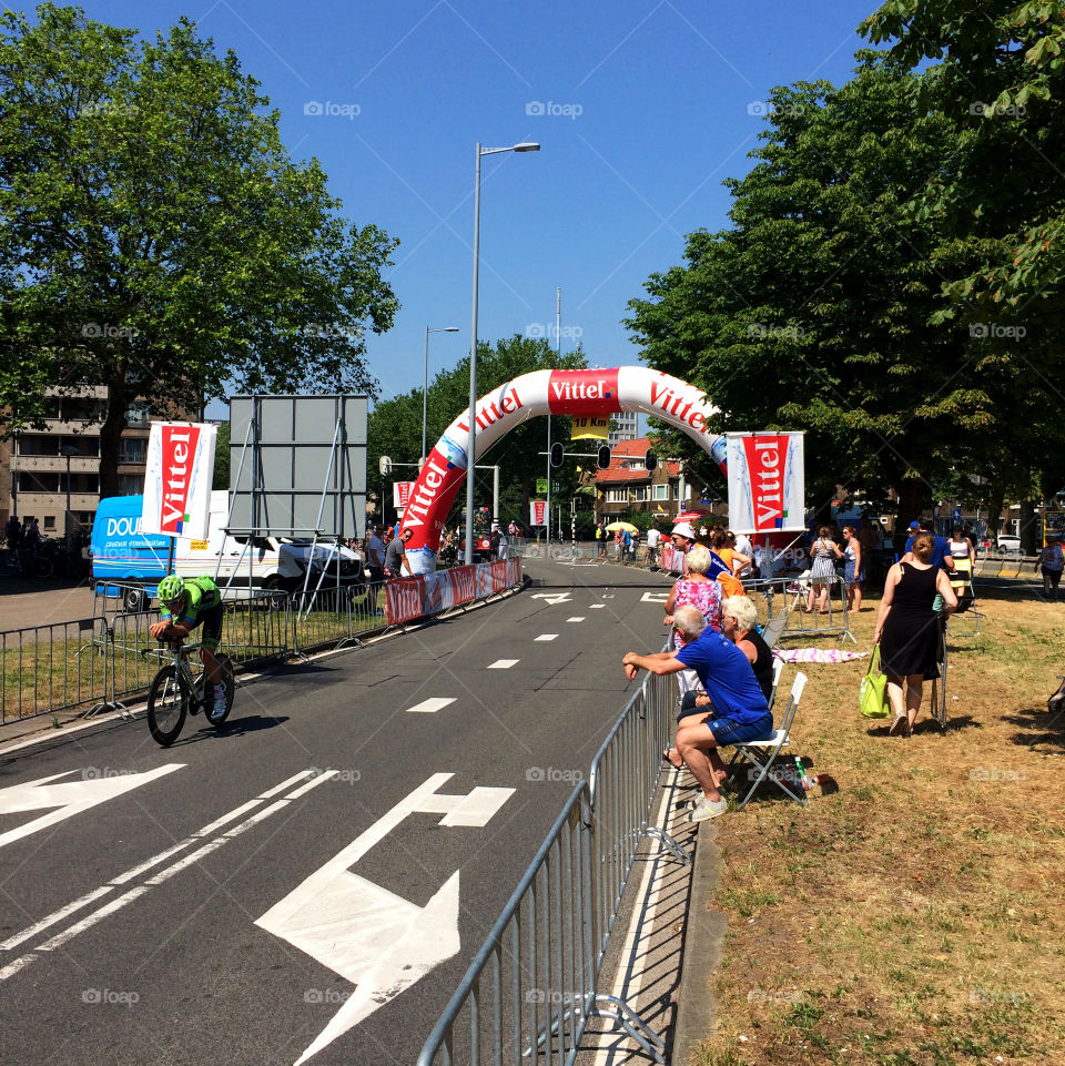 Tour de France. Tour de France starts in my hometown; track runs through my street