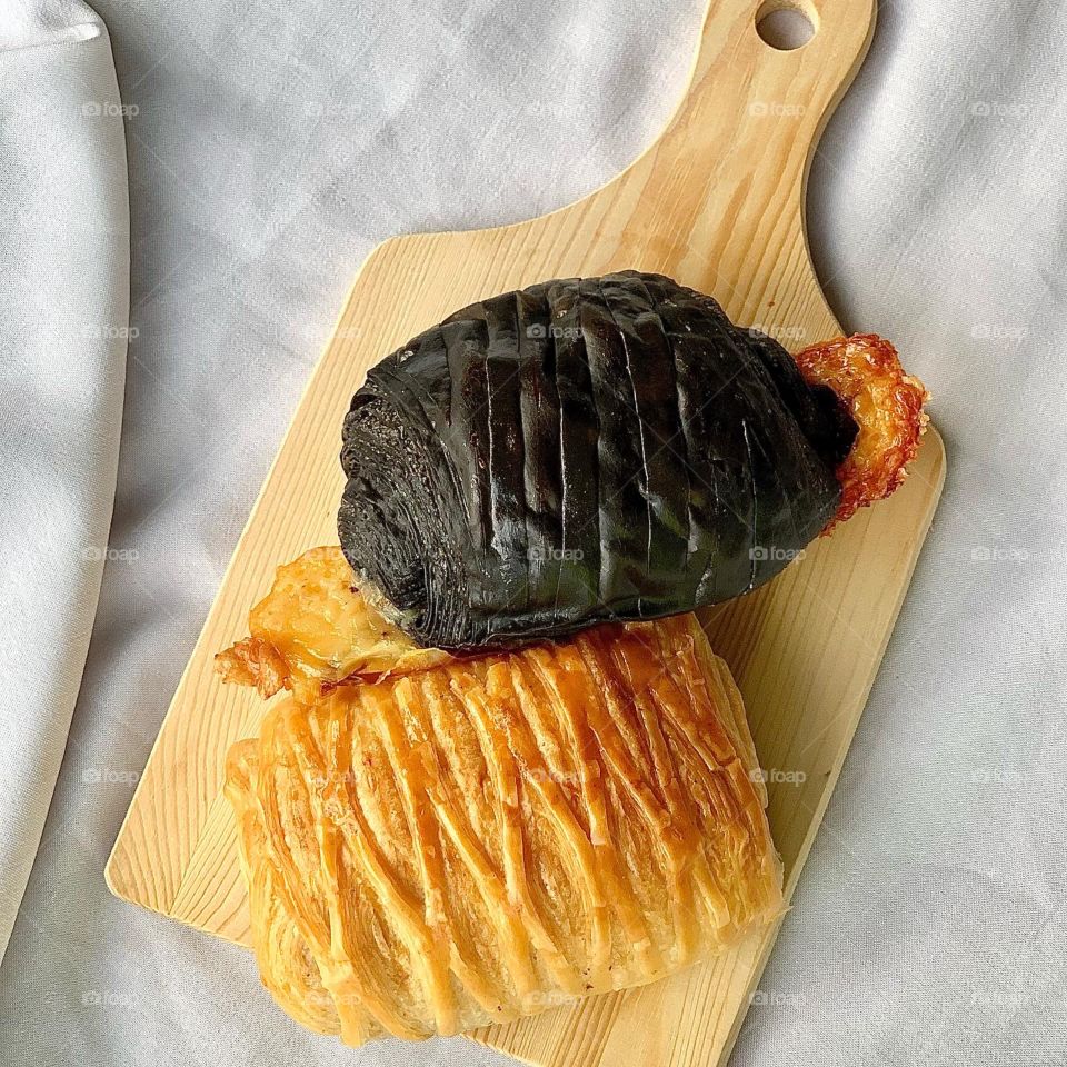 Chocolate cheese and chocolate banana danish bakes 