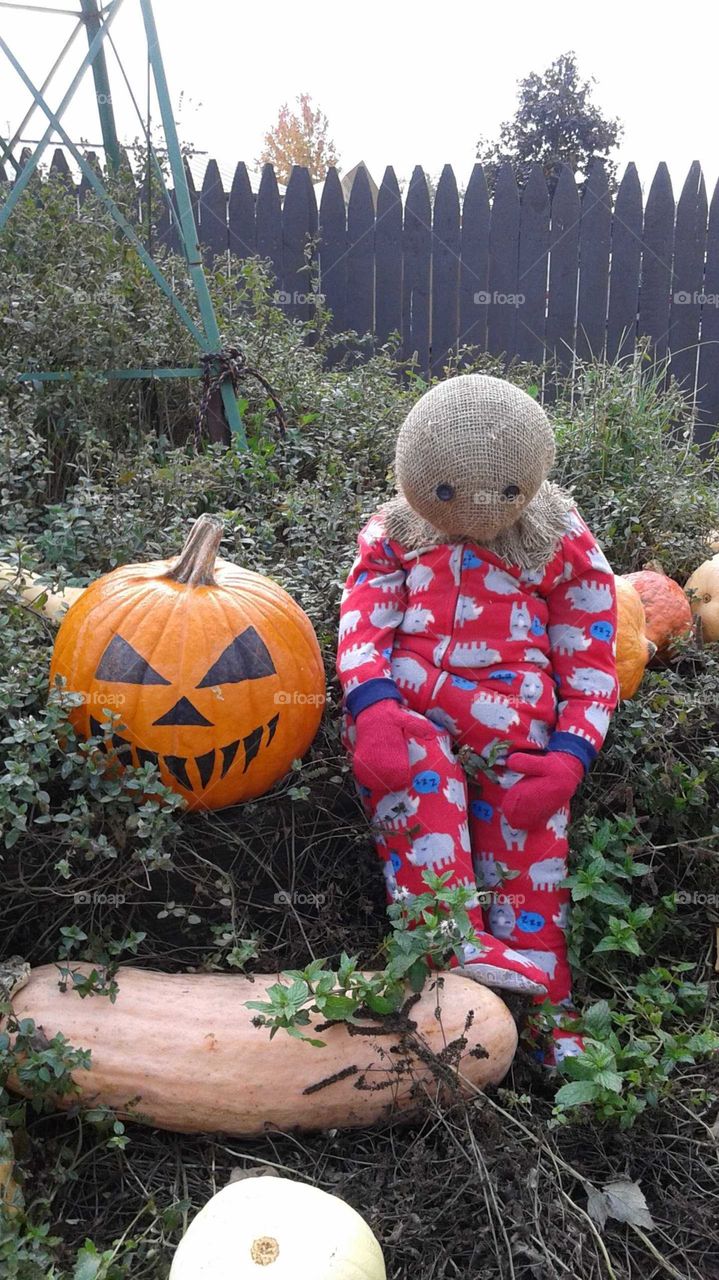Happy Halloween Scarecrow Man