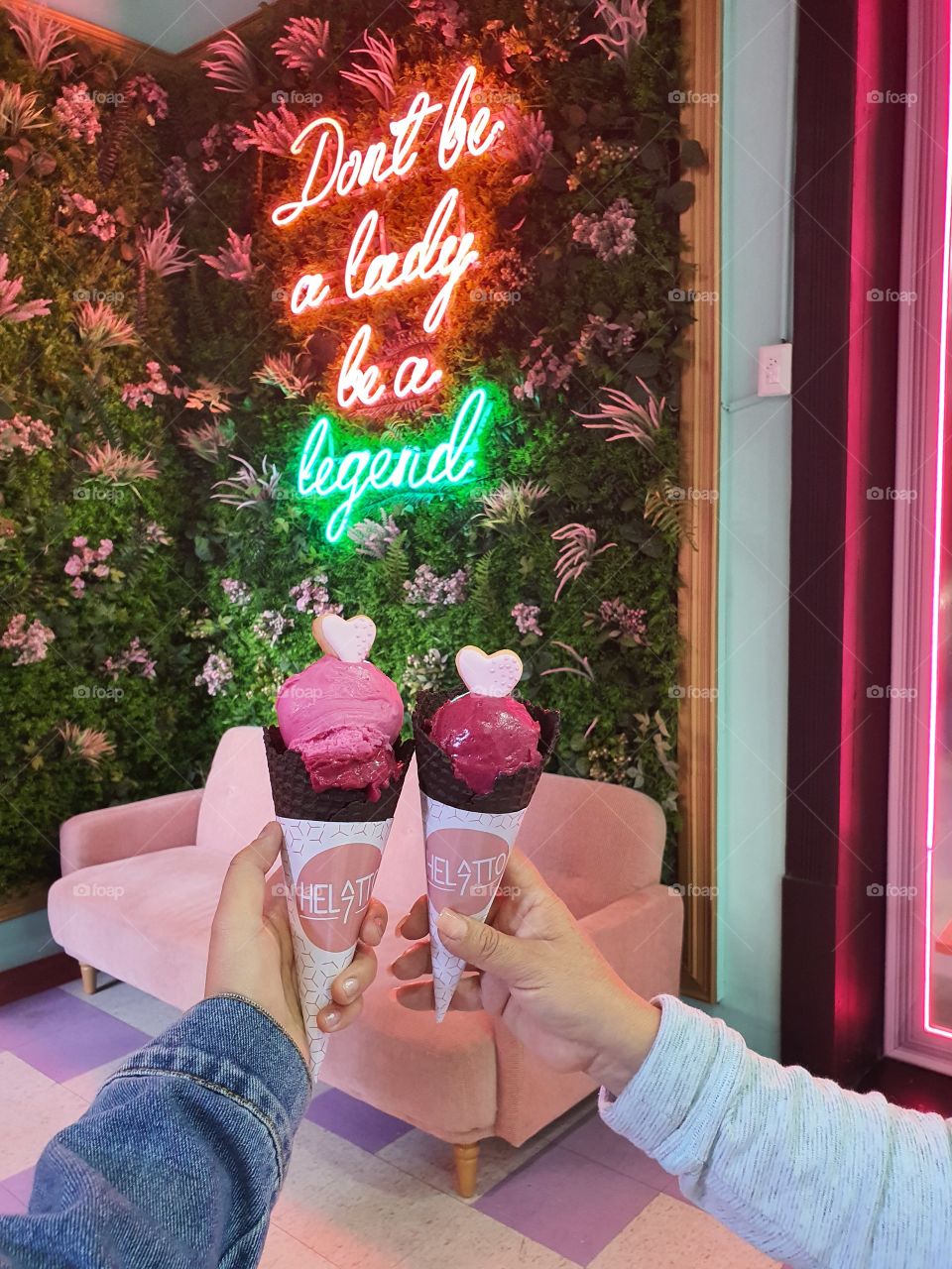 Helado de Jamaica con vino tinto..una delicia para compartir 😋