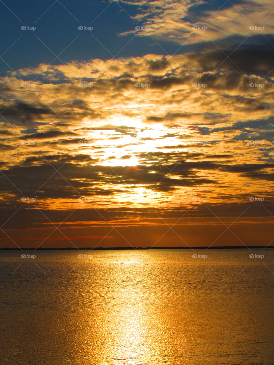 Sunset view over sea