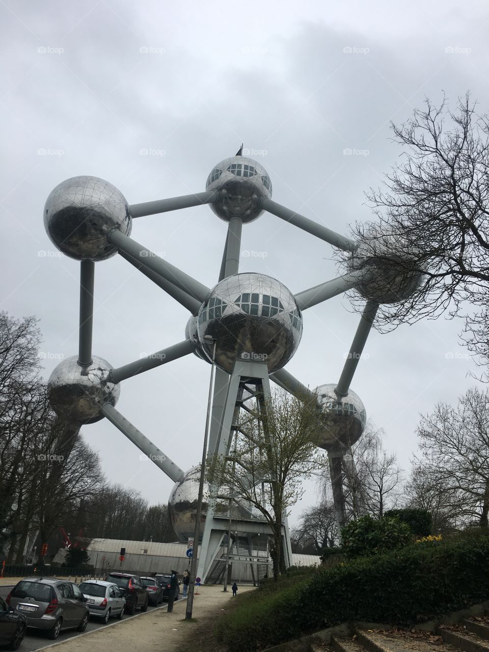 Atomium in Brussels, Belgium. 