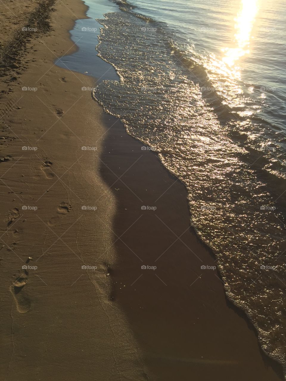 Footprints in the sand, MI