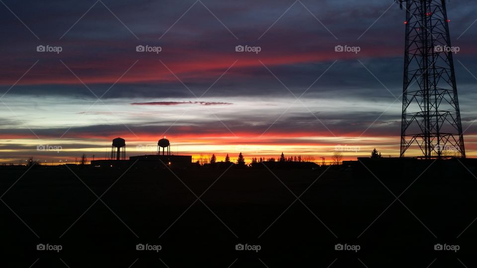 Minot AFB Sunset. Minot AFB Sunset