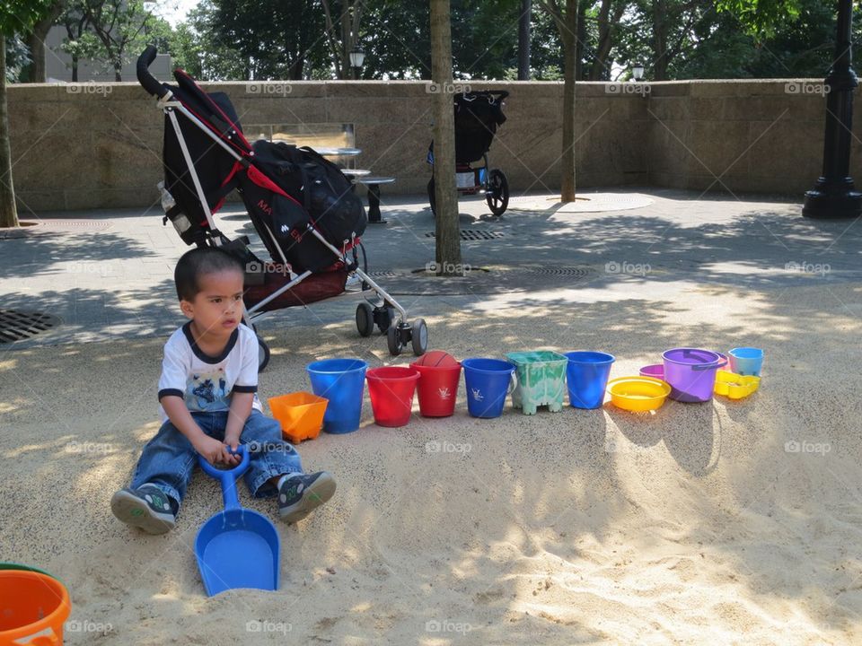 park playground sand buckets