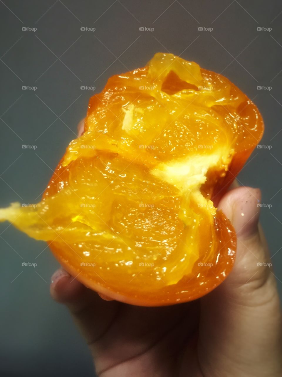 persimmon closeup